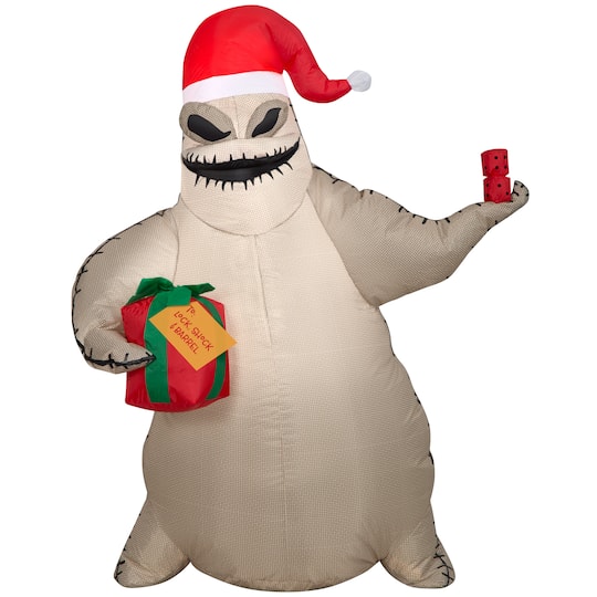 3.5ft. Airblown® Inflatable Oogie Boogie with Santa Hat and Present